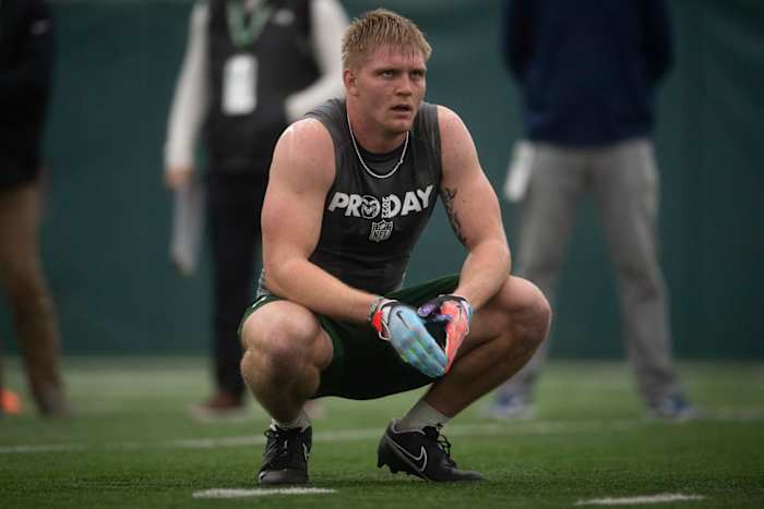 Colorado State TE Trey McBride at pro day